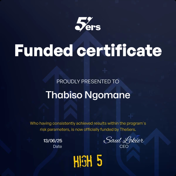 Trader Thabza prop firm challenge passed