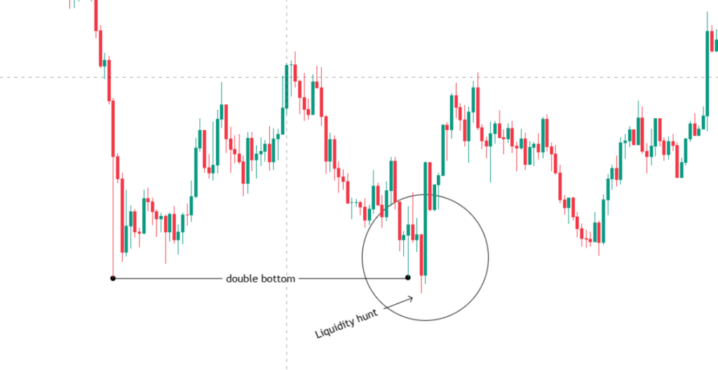 Learn SMC Liquidity hunt on double bottom